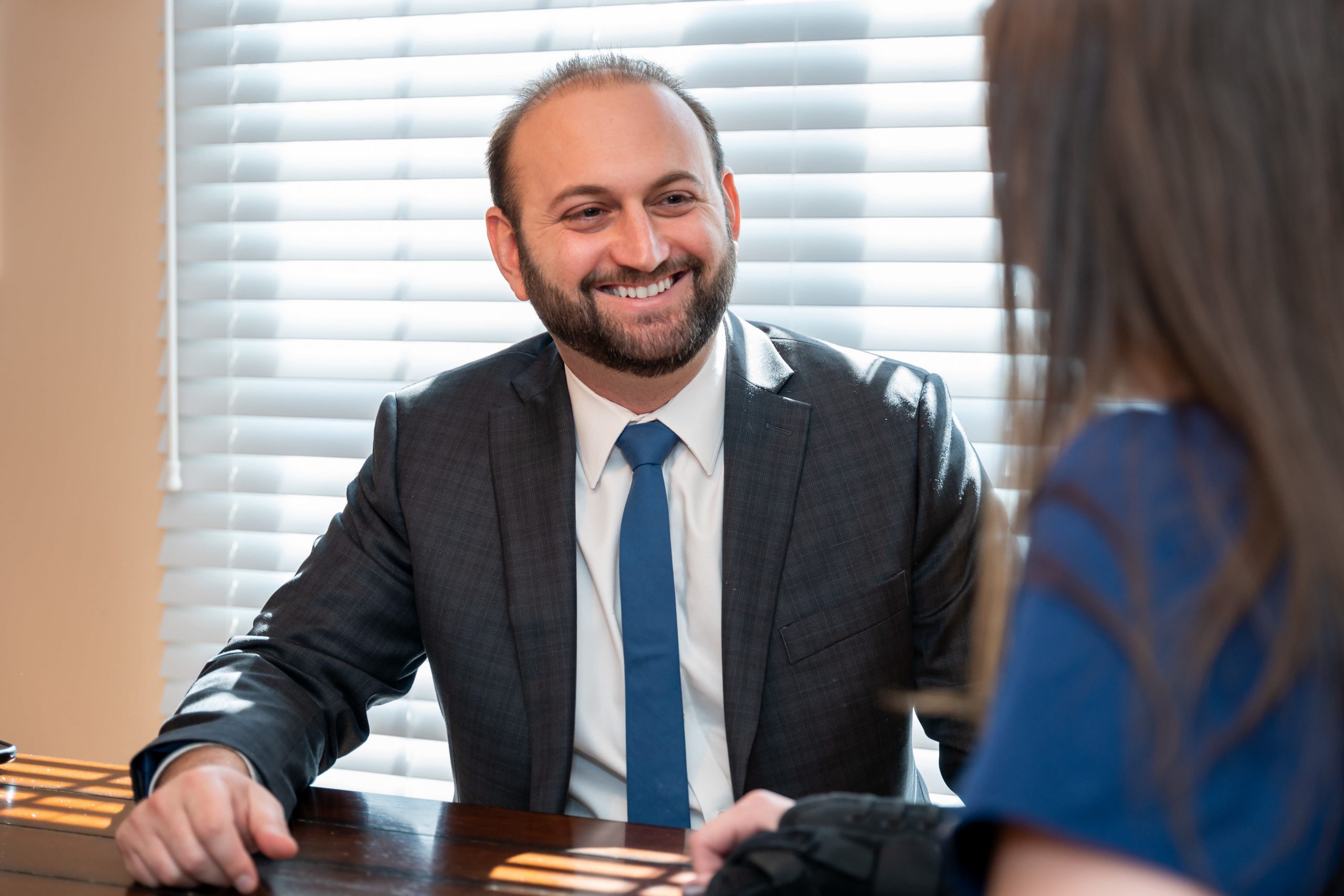 Josh Cohen With a Client